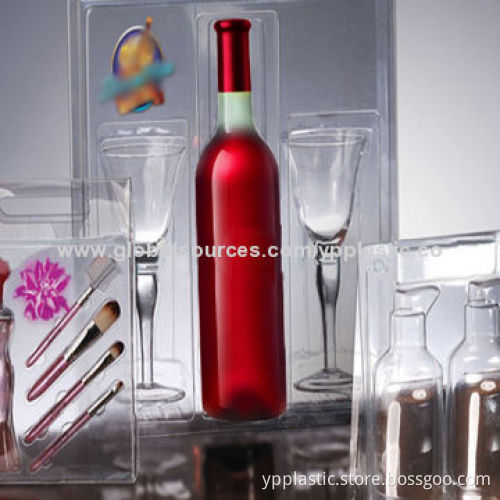 Clear Custom Made Clamshell Package for Cosmetics with 0.3-1.8mm Thickness, RoHS, SGS Marks
